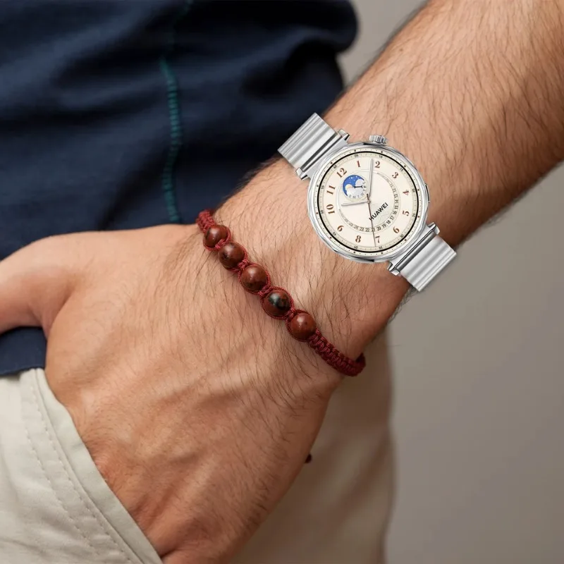 18 مللي متر حزام معدني لساعة هواوي GT5/GT4 41 مللي متر النساء الفاخرة الفولاذ المقاوم للصدأ استبدال حزام الساعات لساعة هواوي GT5 برو 42 مللي متر