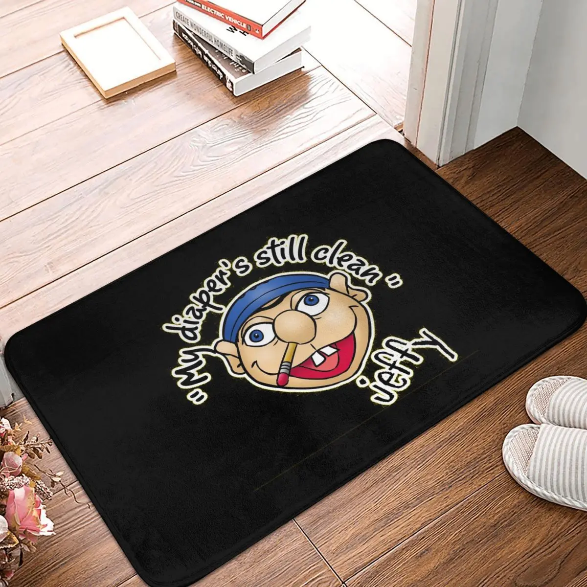 Jeffy My Diaper's Still Clean SML Doormat Kitchen Entrance Home Floor Mat Non-slip Carpet Rug for Bathroom Footpad Mats