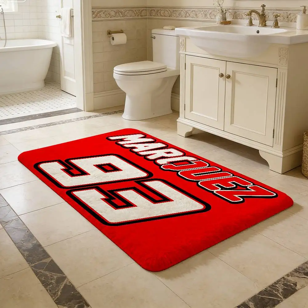 M-Marquezs-s 93 Logo  Kitchen Mat Cheaper Anti-slip Modern Living Room Balcony Printed Modern Home Decor