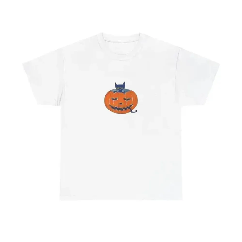 [100% Cotton] Pete The Cat Pumpkin Fall Shirt T-Shirt For Men And Women
