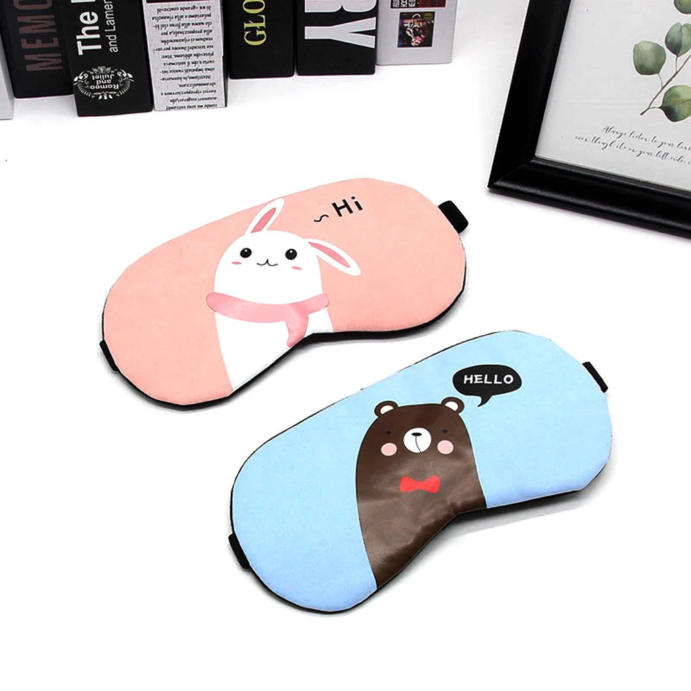 Cartoon Animal Sleep Eye Mask Cute Lovely Light proof Night Eye Cover Soft Eye Patches for Children to Sleep Well