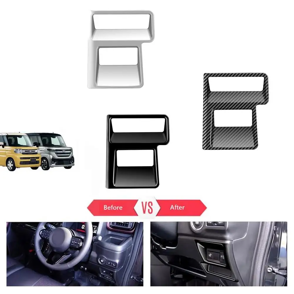 

For 2024 Suzuki Spacia Car Headlight Button Frame Decoration Sticker Cap Auto Interior Accessories Styling Car B3U6