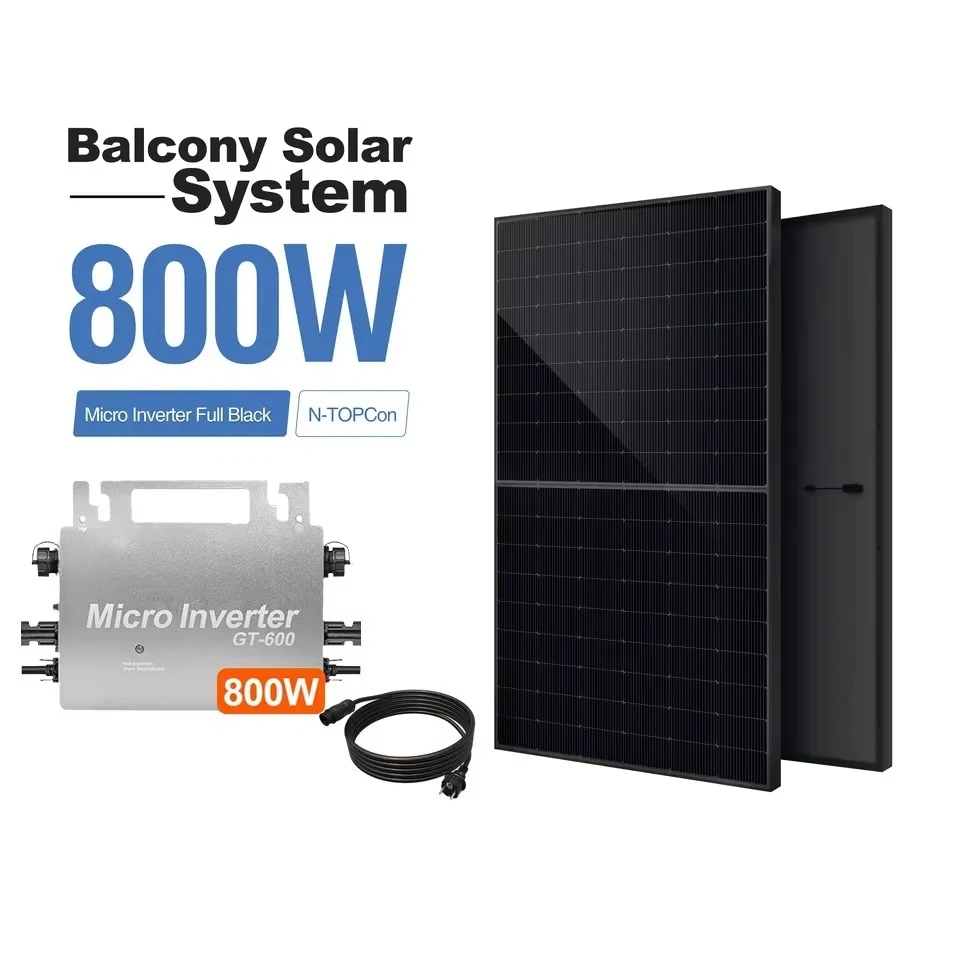 Factory direct photovoltaic balcony solar power generation system 800 watts micro inverter small power