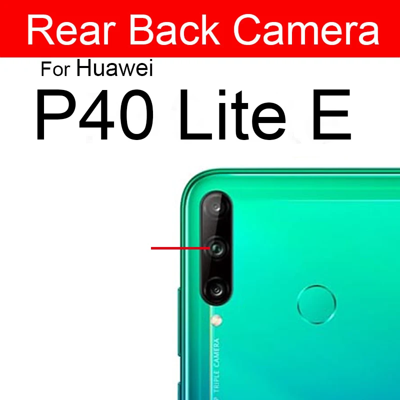 Front Rear Camera For Huawei P40 Pro Plus P40 Lite E 5G Back Big Camera Front Facing Small Camera Flex Cable Ribbon Replacement