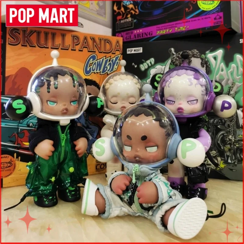 

POP MART SKULLPANDA OOTD Glaring CROCS Cowboy Light Chaser Figurine Limited Gift Box Toys Ornaments