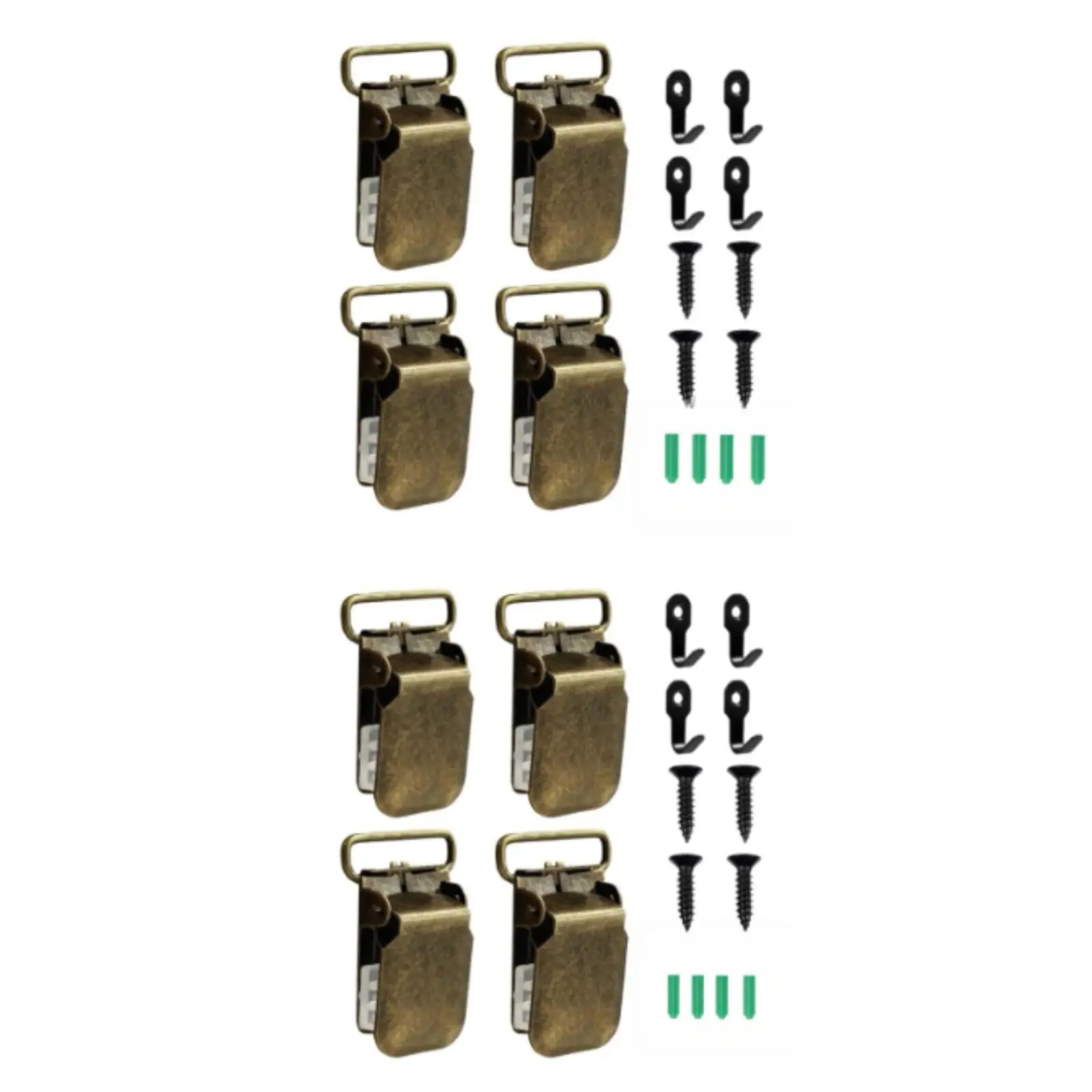 8 Pieces Anti-Slip Wall-Mounted Tapestry Clamp Multi-Purpose Rug Wall Hanging