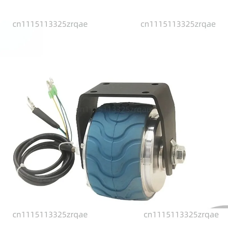 4 inch toothed reduction brushless motor 116 arc pattern DC motor wheel hub low speed large torque rail push food cart