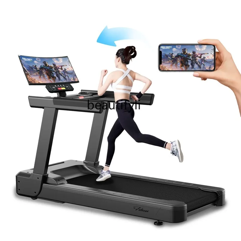 

Commercial fitness equipment Sports luxury electric gym special large screen treadmill