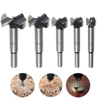 5PCS Positioning Woodworking Hole Opener 15/20/25/30/35mm Flat Wing Drill Set Adjustable Hinge Hinge Reamer Tools Dropshipping