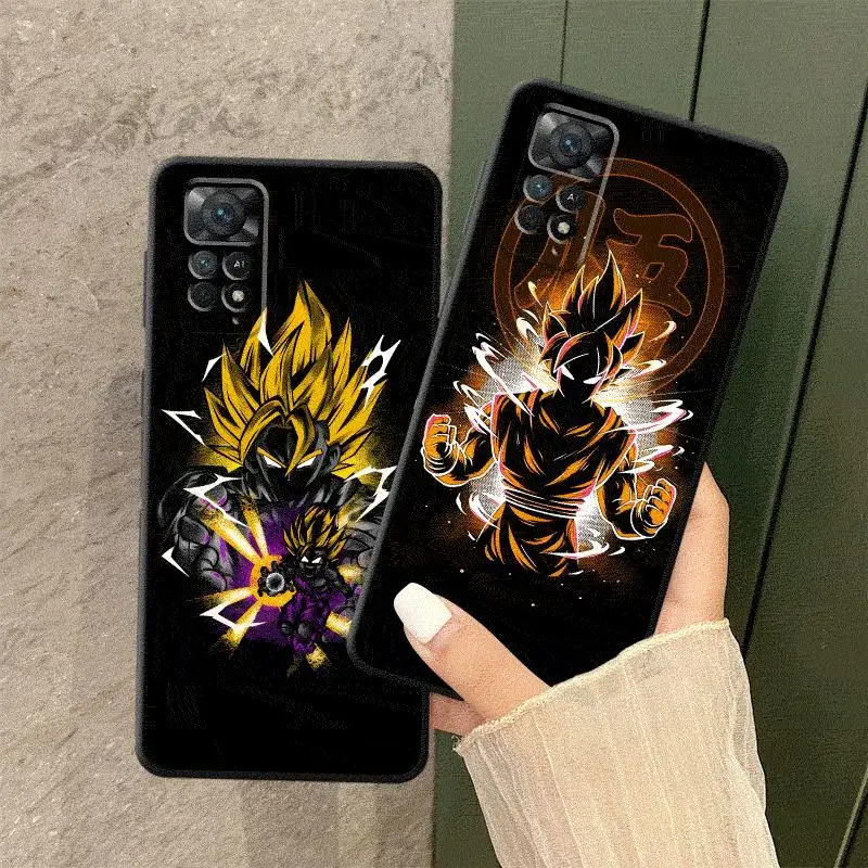 

Black Soft Shell Phone Case for Xiaomi Redmi Note 12s 11s 12Pro 13Pro 12 11Pro 9T 10s 10Pro 13 14 Pro+ 8t 9s 11 10 Dragon Ball