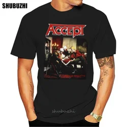 ACCEPT UDO HEAVY METAL RUNNING WILD RAGE NEW BLACK T-SHIRT male brand teeshirt men summer cotton t shirt