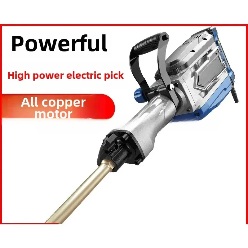 

Large Electric Pick Heavy-Duty Handheld High-Power Demolition Chisel Crushing Demolition Wall Reinforcement Soil
