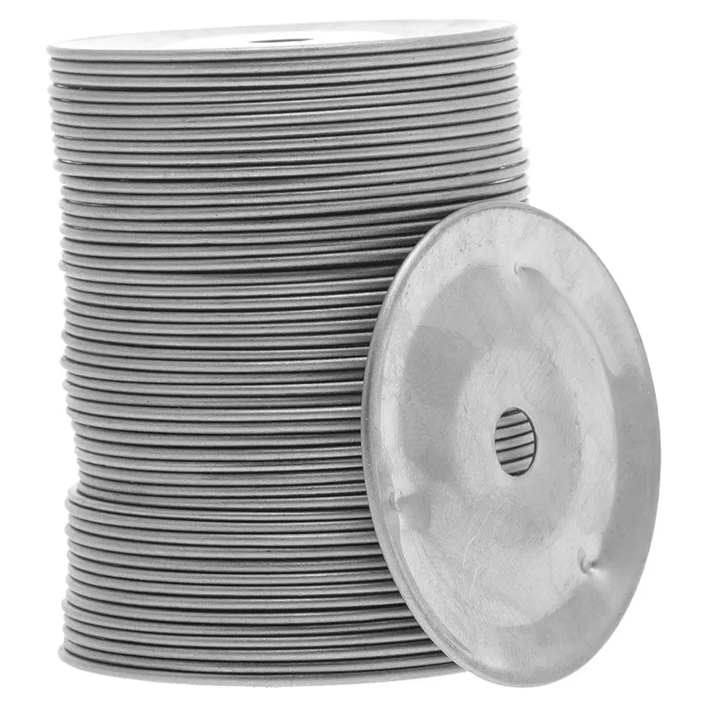 

100 шт. колокольчиков для барабанов и тарелок, диаметр 38 мм, отверстие 6 мм, для ударных инструментов, тарелок, бубнов, колокольчиков-чингов, барабанных установок