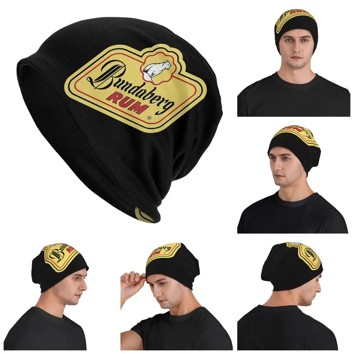 

Bundaberg Rum Warm Knitted Cap Hip Hop Bonnet Hat Autumn Winter Outdoor Beanies Hats for Men Women Adult