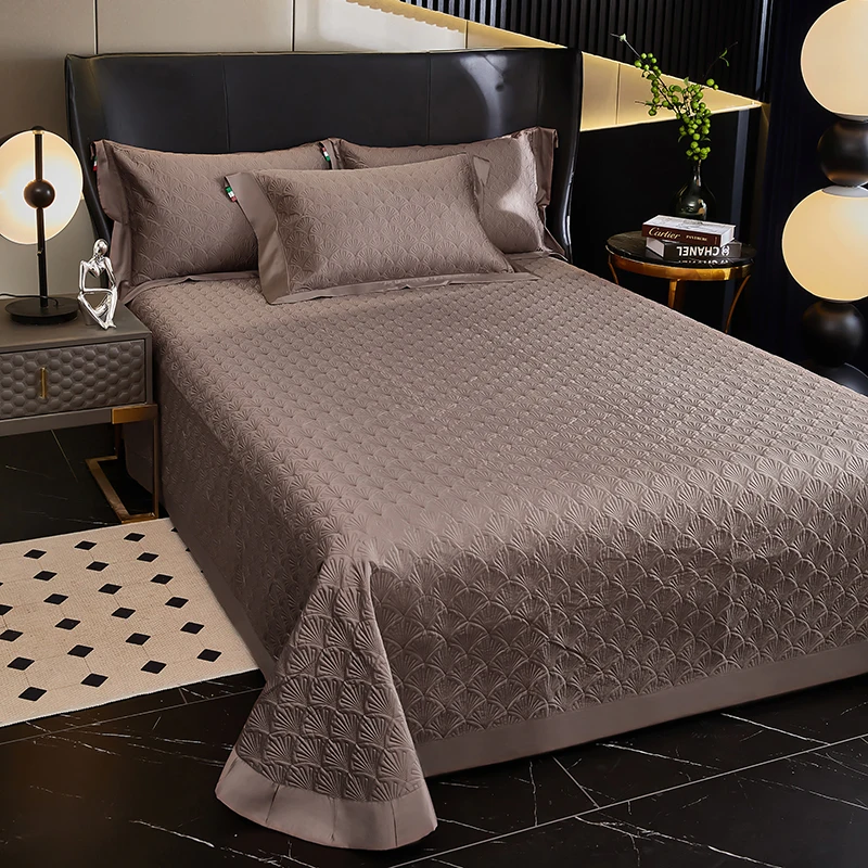 Complete Bedding Sets and Components Full Set Bed Sheets（4-Piece Bedspread Set））