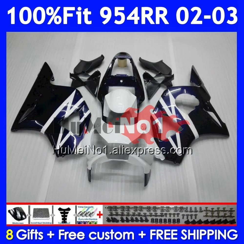 Body For HONDA CBR900RR CBR 900 954 RR CBR900 CC Dark blue CBR954 RR 58No.14 CBR 954RR 900RR CBR954RR 2002 2003 02 03 Fairing