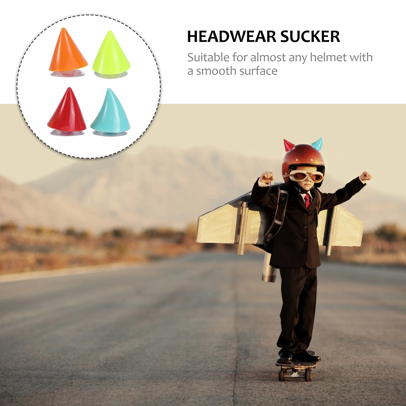 

4Pcs Motorcycle Horn Suction Cup Resilient Double Adhesive Protection Easy Disassemble Bike Scooter Skateboard