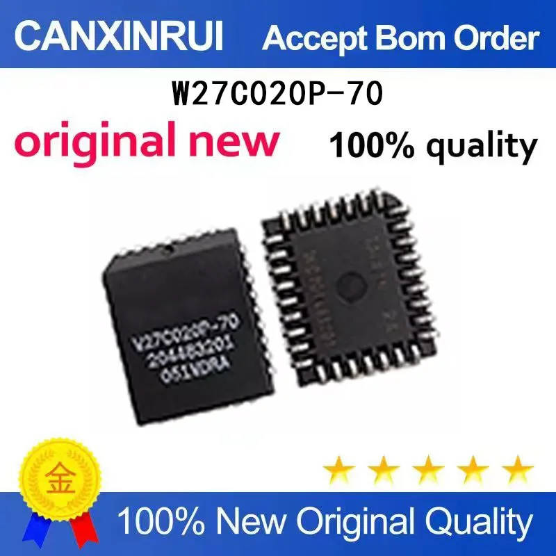 

(5-100 Pieces) Brand new original W27C020P-70 PLCC32 memory chip IC in stock