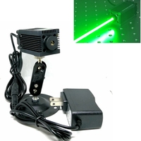 520nm 1000mw 1W Focusable Green Laser Engraving Module With 12V Power Supply & Locator Holder