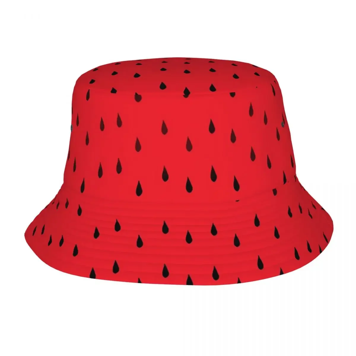 Hot Summer Headwear Watermelon Fruits Merchandise Bucket Hat Street Teen Hot Sun Hats Bob Hat Lightweight Fishing Hats Camping