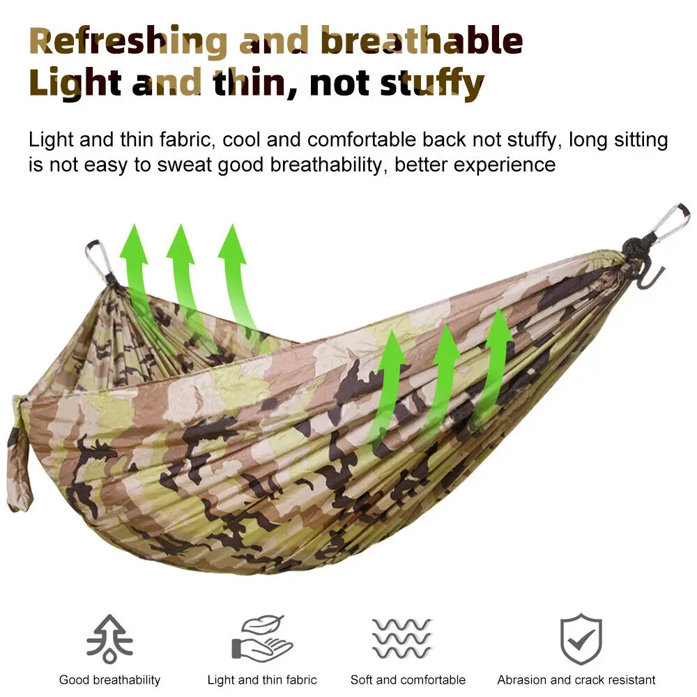 Military Outdoor Camping Touristic Beaches Sleeping Tourist Hanging Folding Beach Hammocks For Women Equipments Space Survival