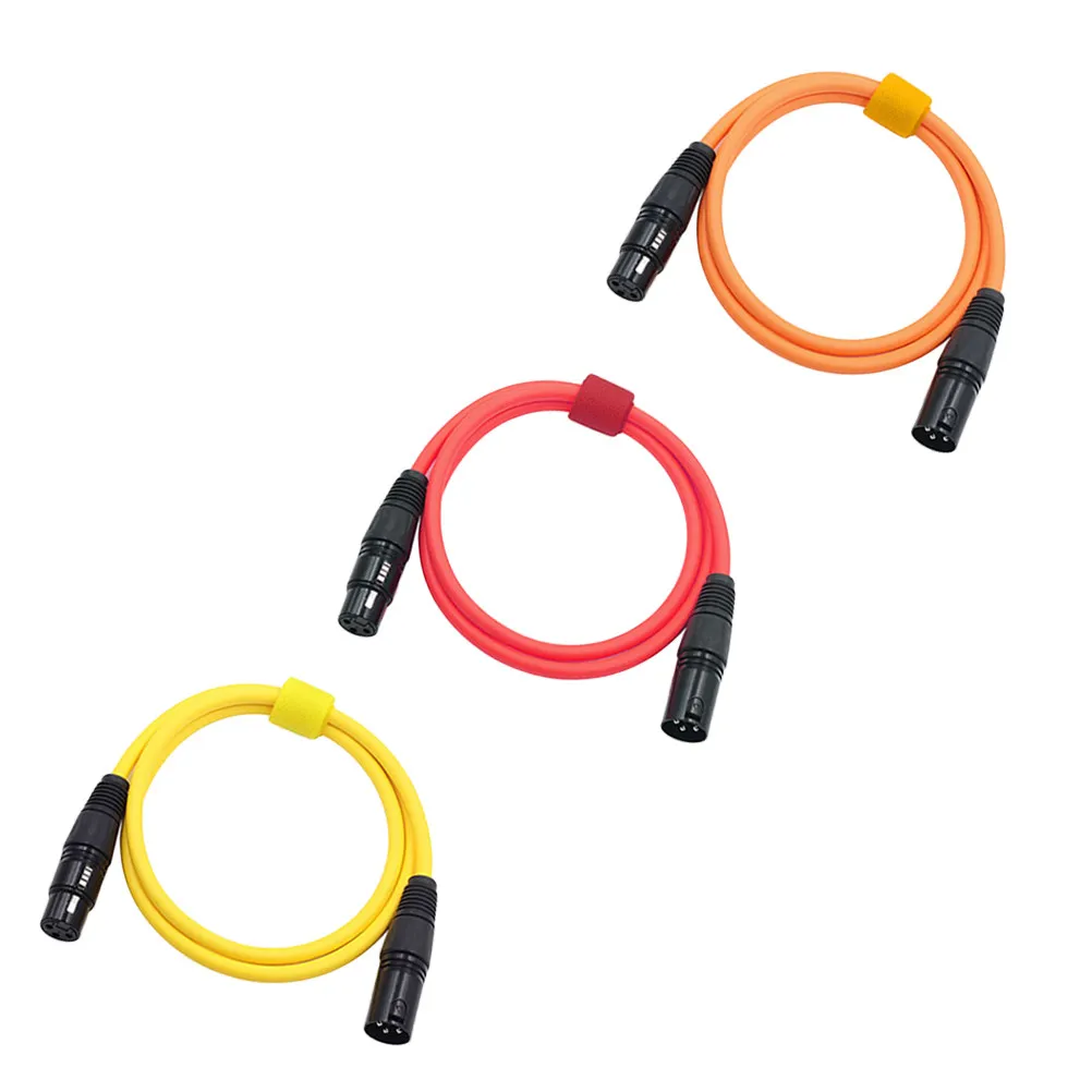 2M Xlr Microphone Cable Male to Female Red Cable Shielded Lightweight Pe Material for Sound Instrument Connection