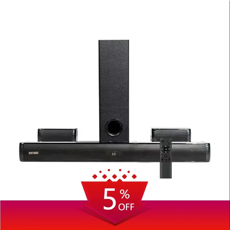 

For Factory Wholesale 2.1 Sound Bar Speaker 5.1 Wireless Sound Bar Home Sound System For Smart TV With Subwoofer 4 In 1