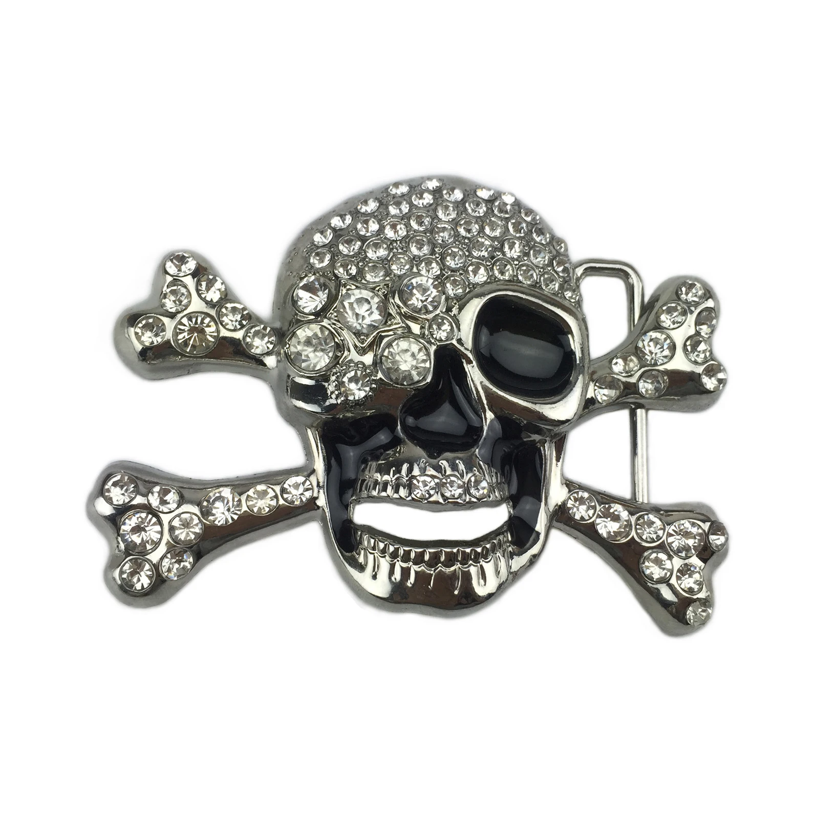 WesBuck Brand Skull skeleton belt buckle Belt DIY accessories Western cowboy style Smooth belt buckle Punk rock style