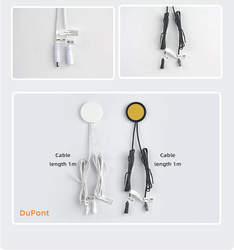 DC12V 24V Holzpaneel LED Touch-Sensor Dimmer-Schalter 5A 60W Verdeckter Oberflächenschalter für LED-Lichtstreifen Touch-Schalter – Detail 7