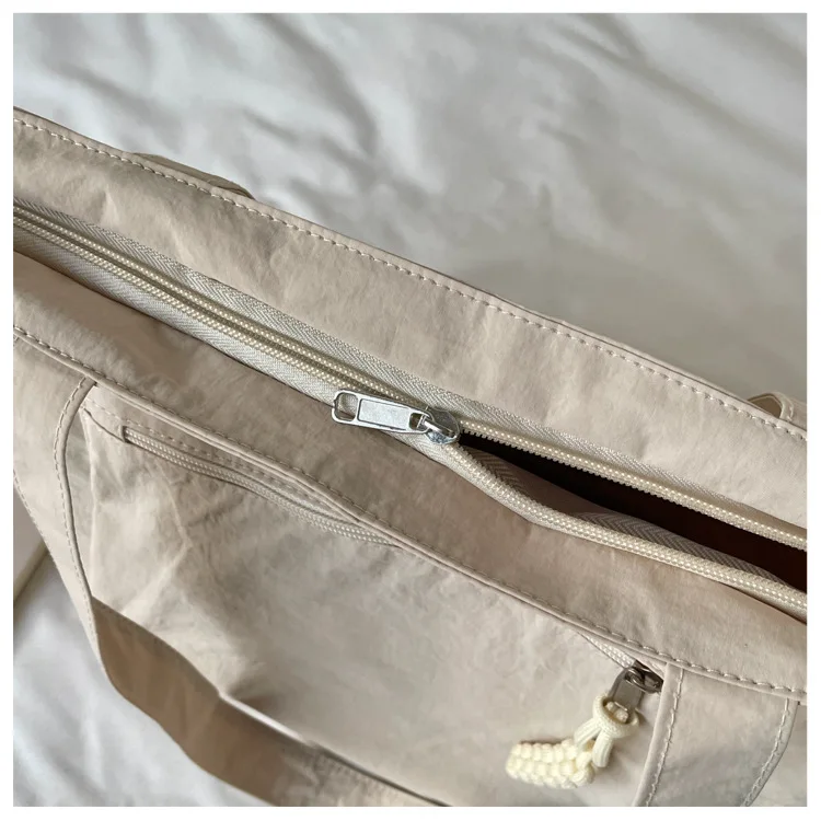 Neue modische Nylon-Schultertasche, große Kapazität, leichte, lässige Alltagstasche, Umhängetasche für Damen – Detail 20