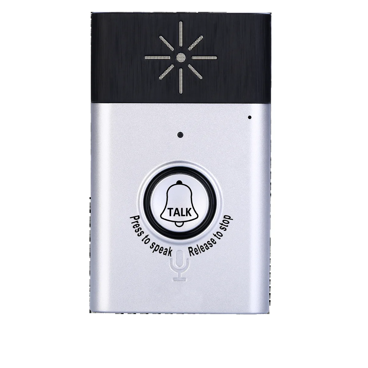 H6 Silver บ้านที่ถอดออกได้ Intercom Doorbell ไร้สาย Voice Call ต่ำเชื้อเพลิงสำหรับผู้สูงอายุ Pager