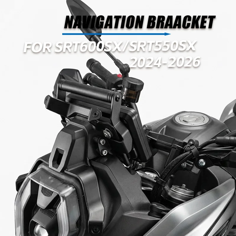 

For QJMOTOR SRT600SX SRT 600SX SRT550SX 2024- 2026 Motorcycle Naigation Bracket Front CellPhone Phone GPS Navigation Bracket