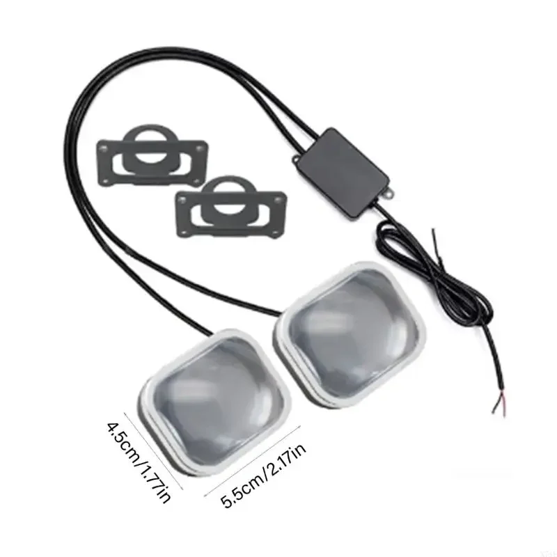 IP67 كتيمة LED الزجاج الإشعاعات طريقة متعددة وامض عدسة ABS للسيارات والدراجات النارية #6