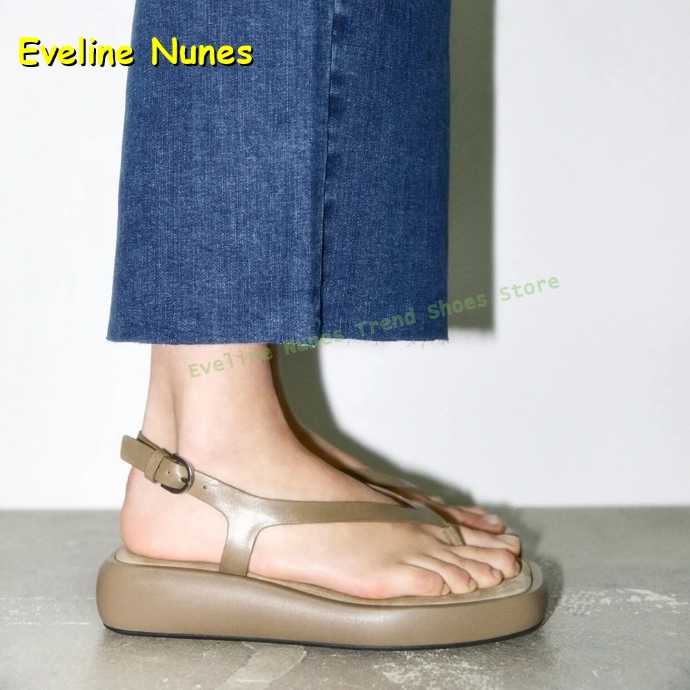 Women's Square Toe Flip Flop Sandals Minimalist Non Slip Casual Summer Beach Shoes Lightweight Dress Trendy Slippers 2026 Trend