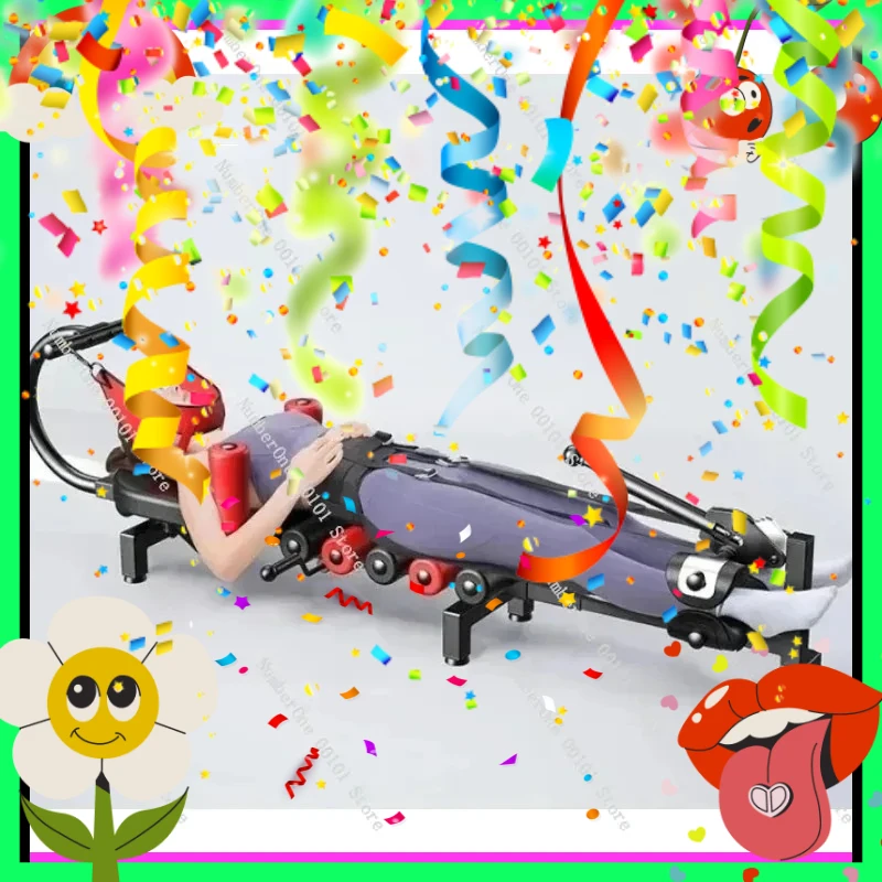 

Lumbar Spine Stretcher, Spinal Traction Device, Medical Use for Increasing Height, Fitness Legs, Inverted Machine, Soothing Bed