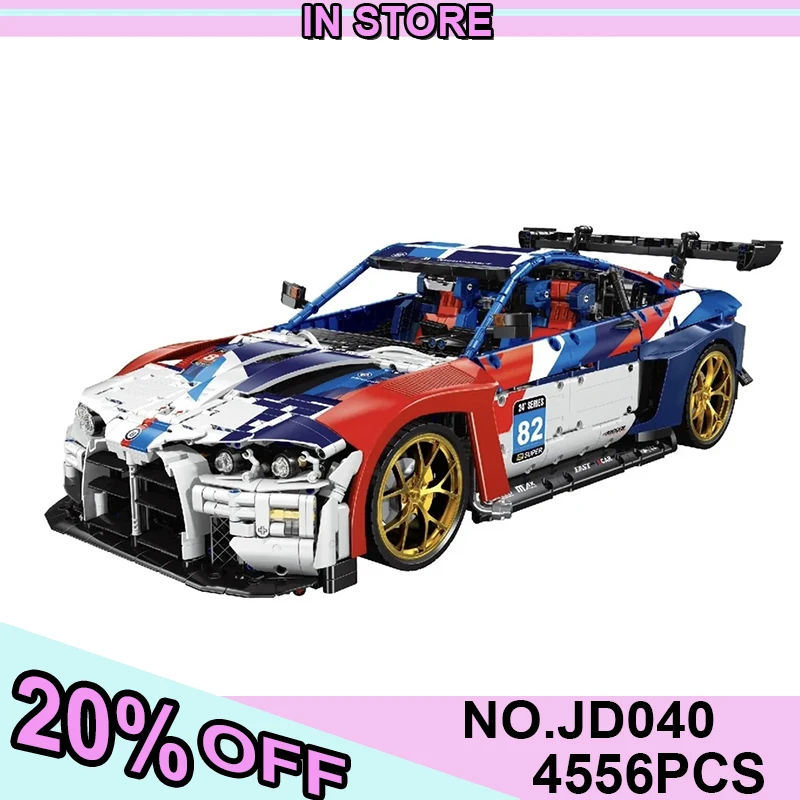 

IN STOCK JD040 MOC Technical 1:8 Sports Car M4 Building Blocks Bricks Assembling Model Toys for Boys Christmas Gift Set