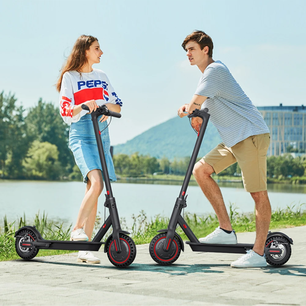 350W Foldable Electric Scooter for Adults Teens,Explosion-proof Tires,Dual Brake System Lightweight High Quality E-scooter