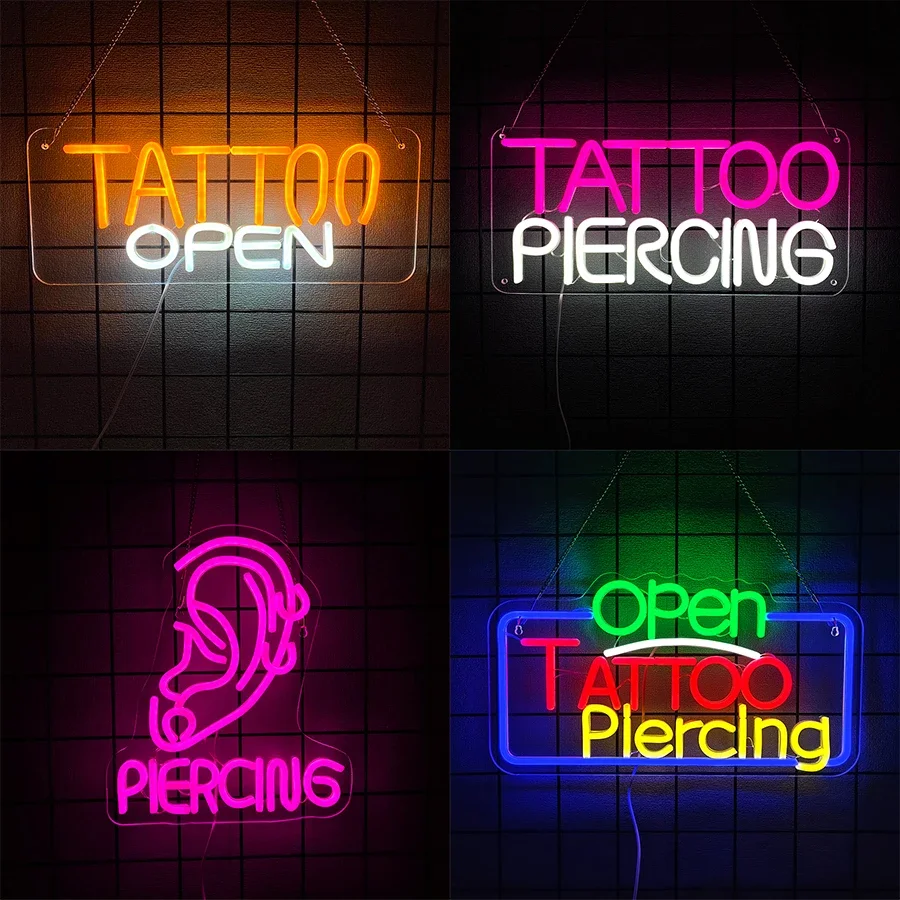 

Парикмахерская Южная Африка Светодиодная неоновая вывеска для ушей для дома SPA Украшение Татуировки Пирсинг Серьги Свет Студия Салон Массажная дверь Любитель