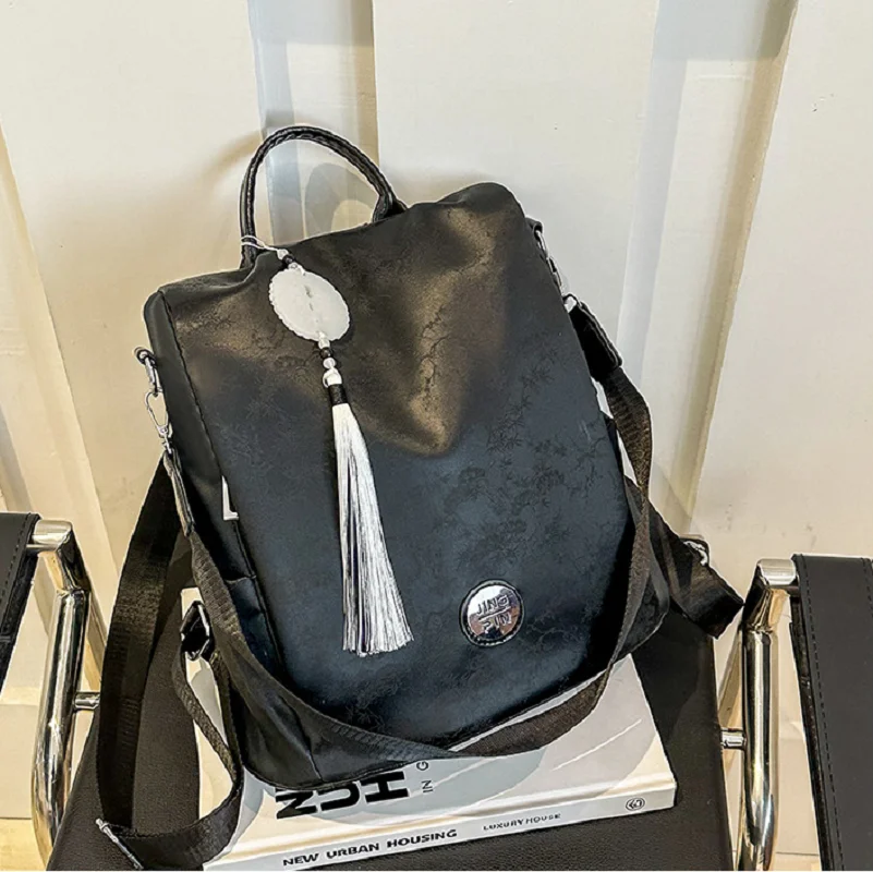 New Women's Fashion Designer Large Capacity Anti Theft Travel Backpacks Casual Pu Leather Shoulder Bags Totes Crossbody Backpack