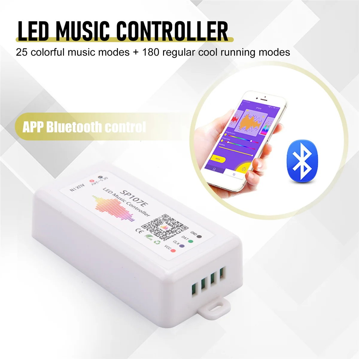 AU32-SP107E LED Controller Bluetooth Smart APP WS2811/2812B Licht Streifen Dimmen LED Musik Controller
