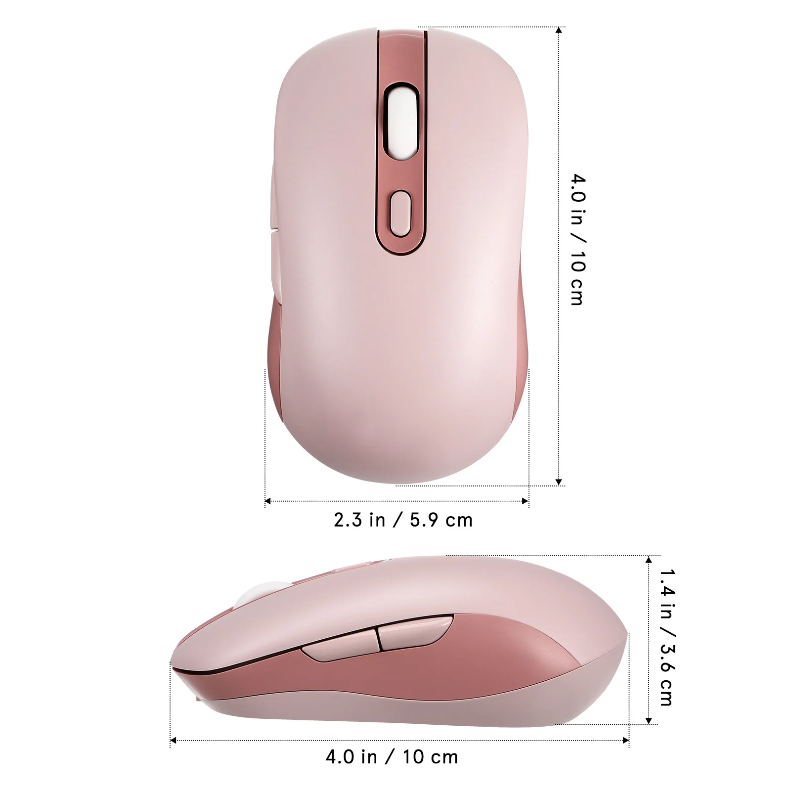 Mouse Nirkabel Isi Ulang Mouse Laptop Portabel Nyaman Sensitivitas Dapat Disesuaikan Aksesori Komputer Optik