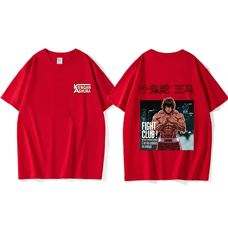 Anime Kengan Ashura Asura Ohma T-shirt Couple student street sports casual T-shirt