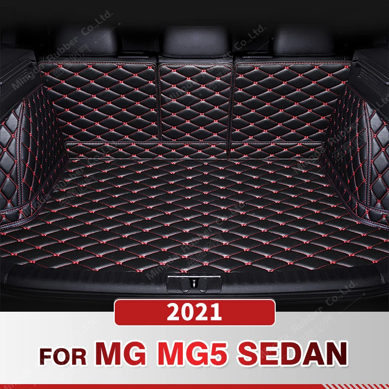 

Auto Full Coverage Trunk Mat For MG5 Sedan 2021 Anti-Dirty Leather Car Boot Cover Pad Cargo Liner Interior Protector Accessories