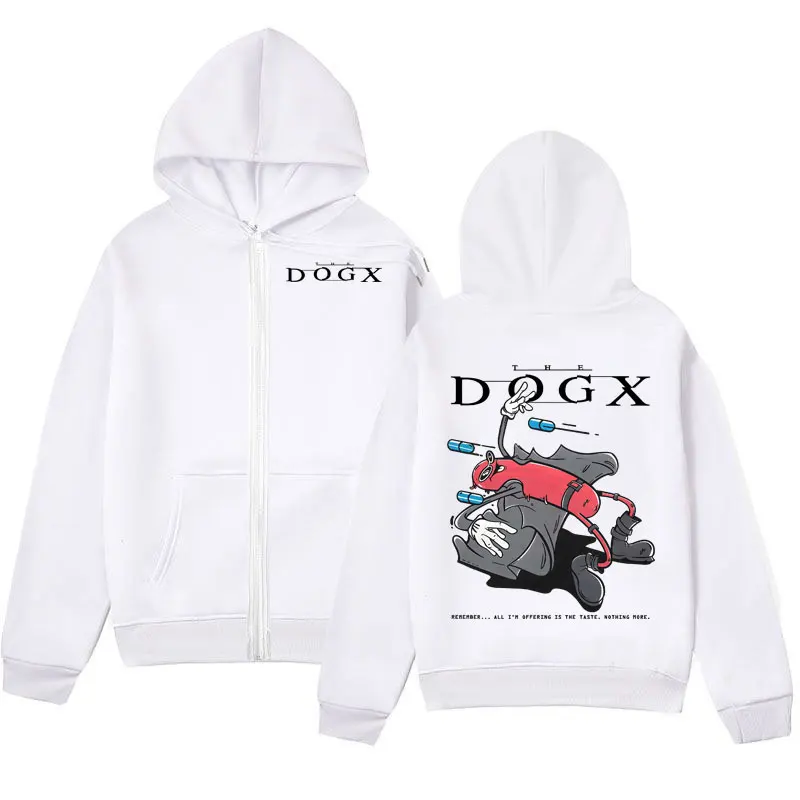 

The Dogx Remember All I'm Offering Is The Taste Nothing More Funny Meme Zipper Hoodie Men's Women's Fashion Y2k Zip Up Pullovers