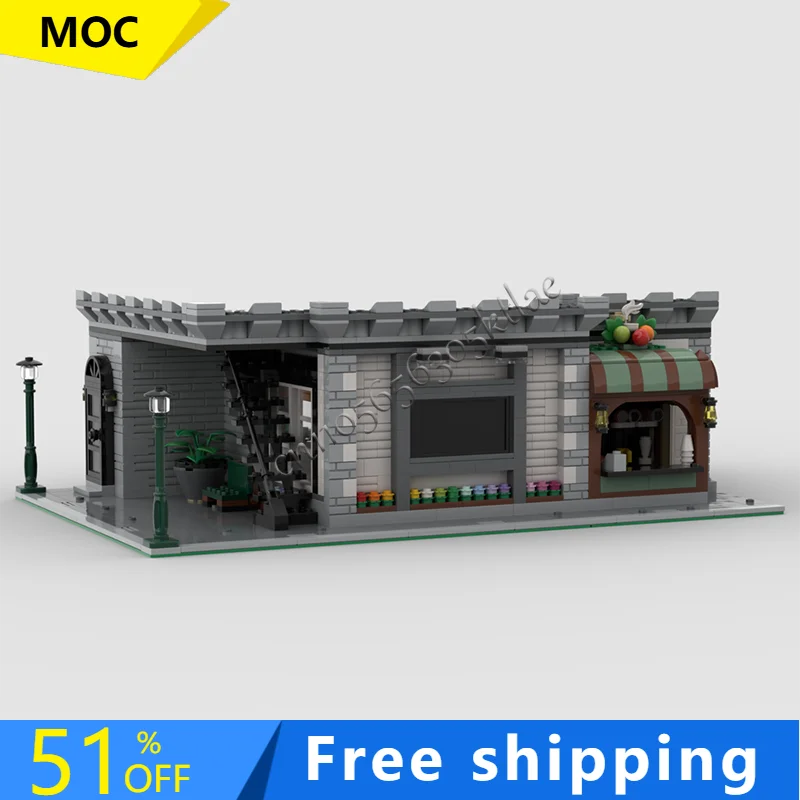 

Лидер продаж, 1678 шт. MOC, средневековая роскошная теплая модель резиденции, модульная модель, архитектурный строительный блок, сделай сам, образовательная сборка, детские игрушки, подарки