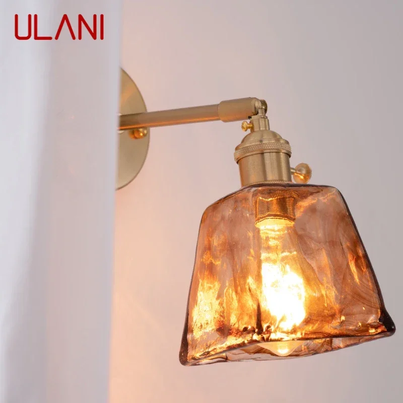 

ULANI Nordic Brass Wall Lamp Indoor Living Room Bedroom Bedside Lamp Modern Hotel Corridor Hallway Wall Lamp