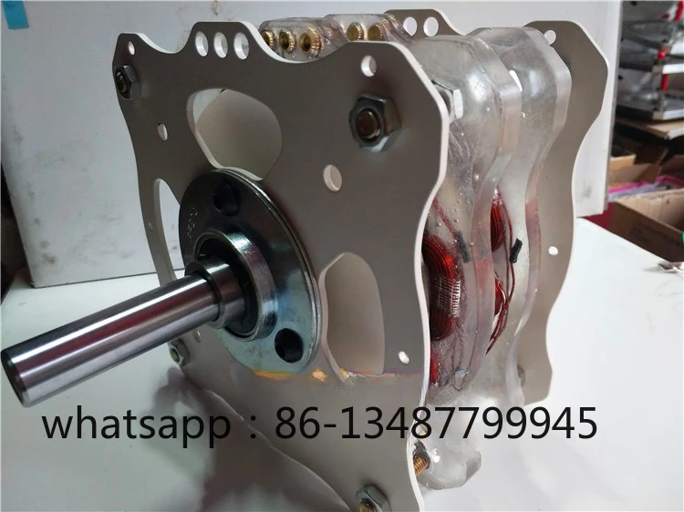 Study on Diy Low-speed Brushless Wind Energy of High-power Superimposed Disc Permanent Magnet Coreless Generator