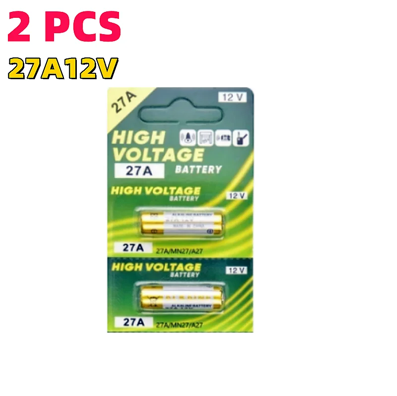 

NEW 2PCS 12V 27A Dry Alkaline Battery A27 Batteries 27AE 27MN A2 L828 K27A for Remote Control Gamepad Flashlight Doorbell Toys