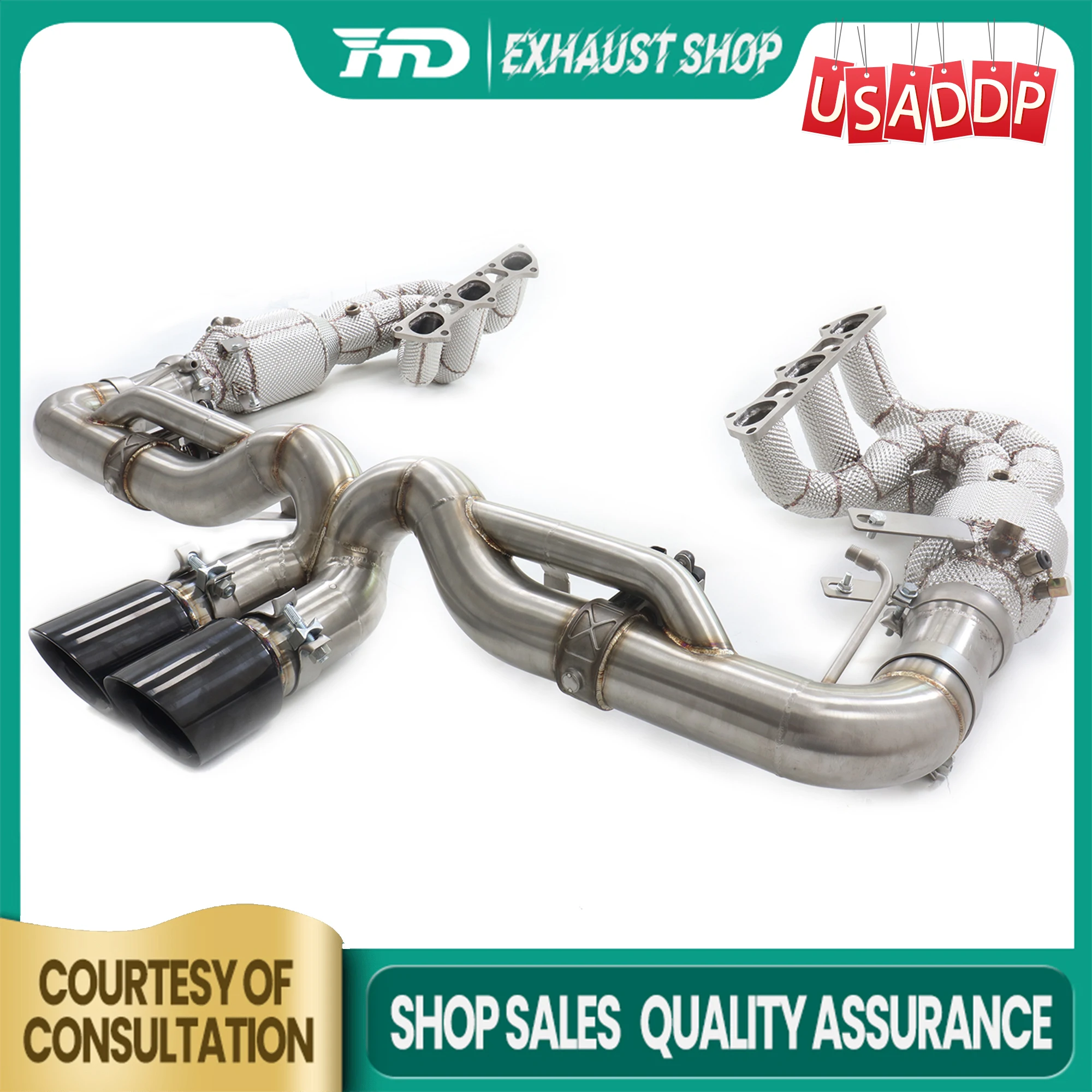 

Выхлопная система HMD для Porsche 911 992 GT3 SS304, наконечники электронных клапанов, коллектор водосточной трубы, теплозащитный экран, дизайн X-трубы