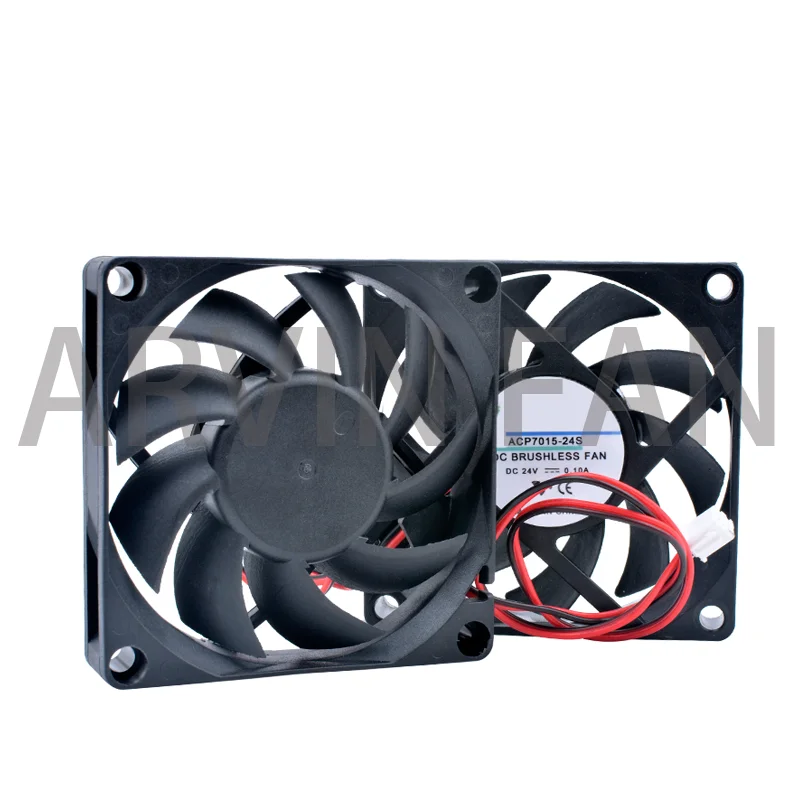 Ventilador de refrigeración Original ACP7015, 7cm, 70mm, 70x70x15mm, DC5V, 12V, 24V, 2 pines, fuente de alimentación de chasis, enrutador, inversor, nuevo